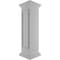 Ekena Millwork 12"W x 48"H Corner Newel Post with Panel, Flat Capital & Base Trim (Installation kit included) NWL12X48CPF0B0 - alternate 7